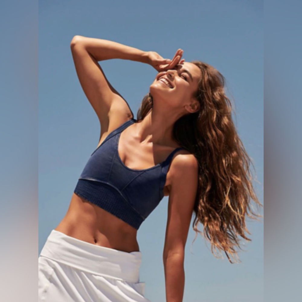 Free People Scoop Neck Good Karma Bra